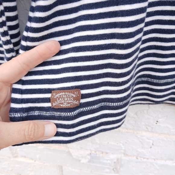 Lauren Ralph Lauren Stripe Elbow Patch Shirt - Picture 6 of 8